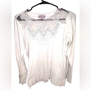 Olivers Lavender and White Knit Apparel